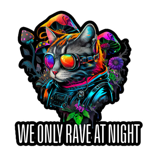 Rave Cat Sticker