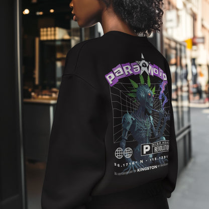 Paranoid Robot Cat | Techno Sweatshirt