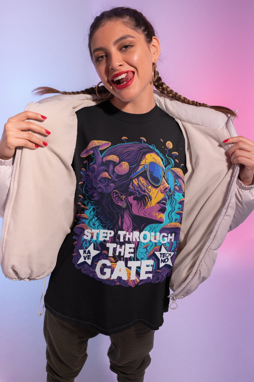 Techno T-Shirt | Step through the Gate | Ecstasy Edition