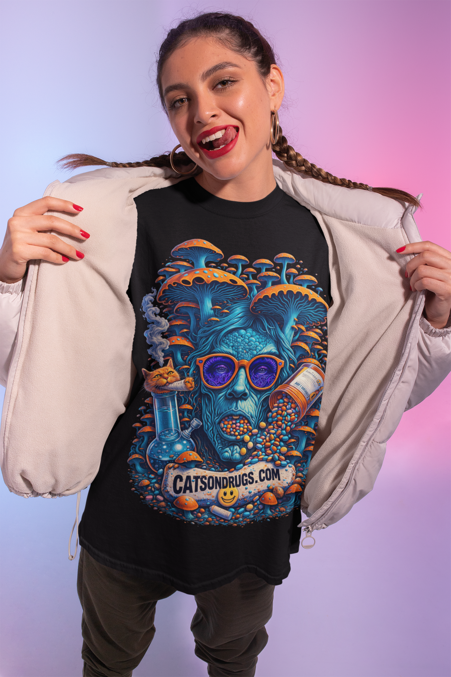 Trippy Mushroom Guy | Psychedelic T-Shirt | Ecstasy Edition