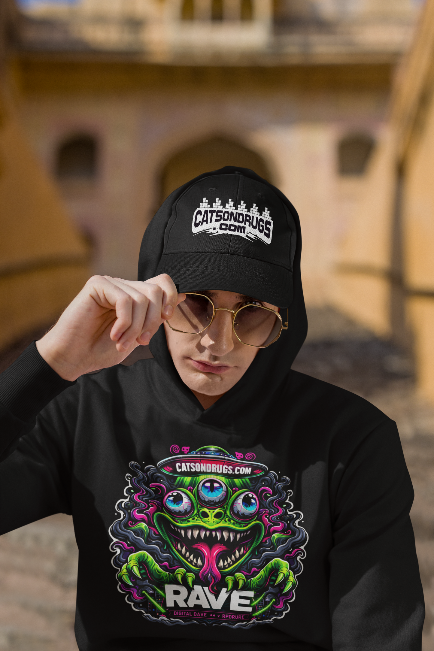 Club Night Frog | Rave Hoodie