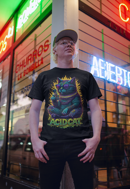 Acid Cat | Rave T-Shirt | Ecstasy Edition