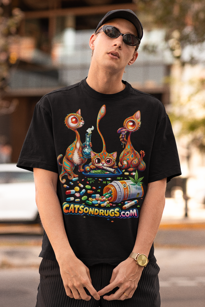 Trippy Cats | Psychedelic T-Shirt | Ecstasy Edition