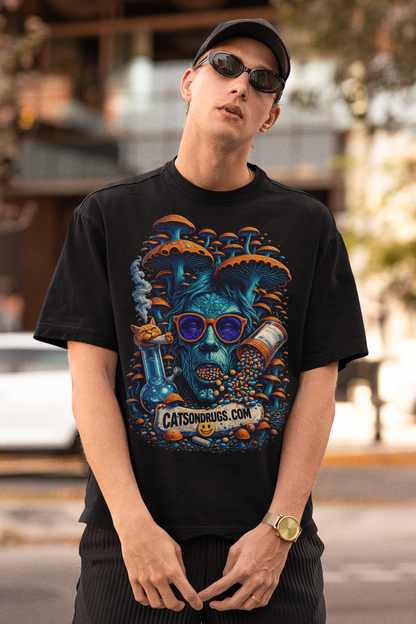 Trippy Mushroom Guy | Psychedelic T-Shirt | Ecstasy Edition