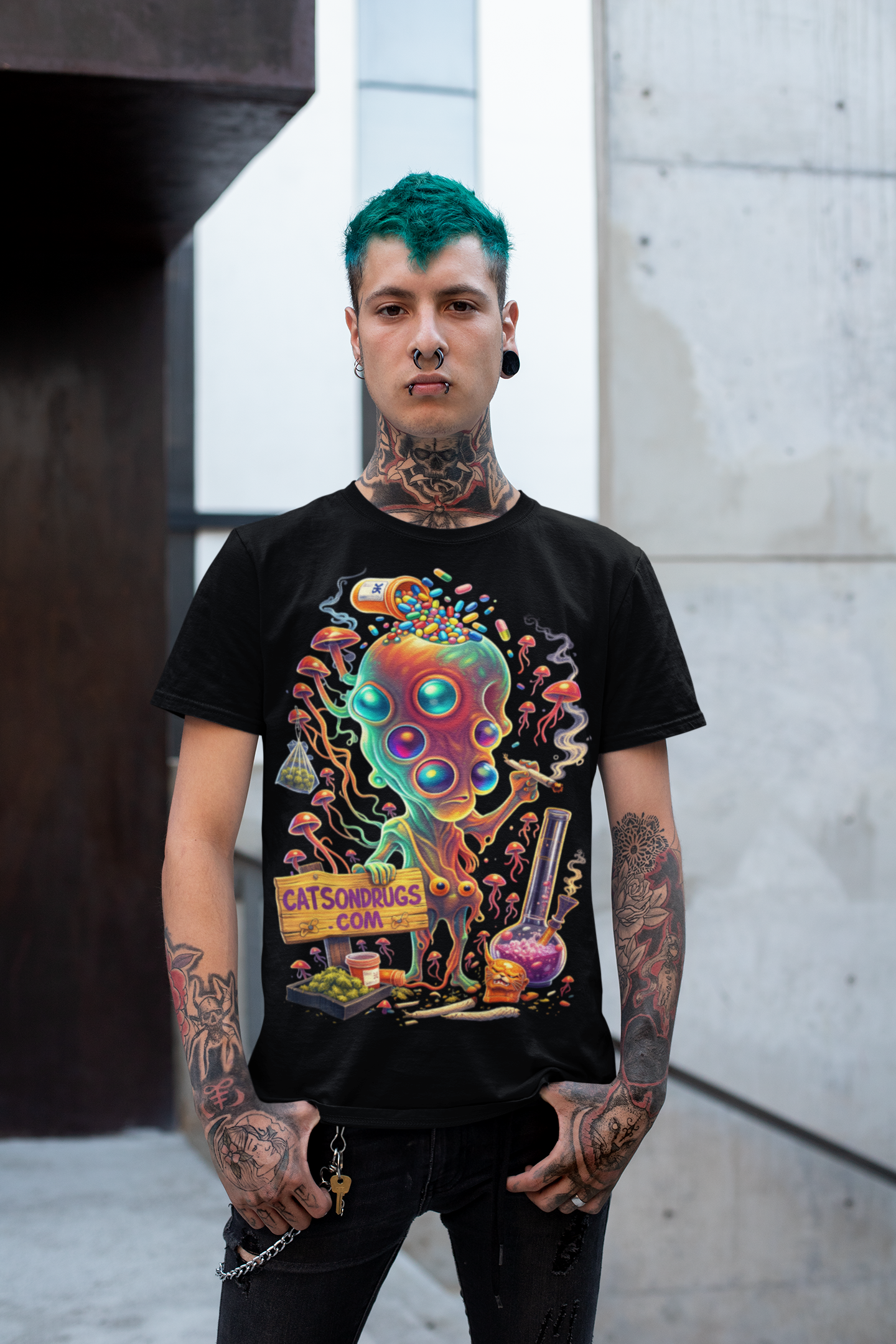 Trippy Alien | Psychedelic T-Shirt | Ecstasy Edition