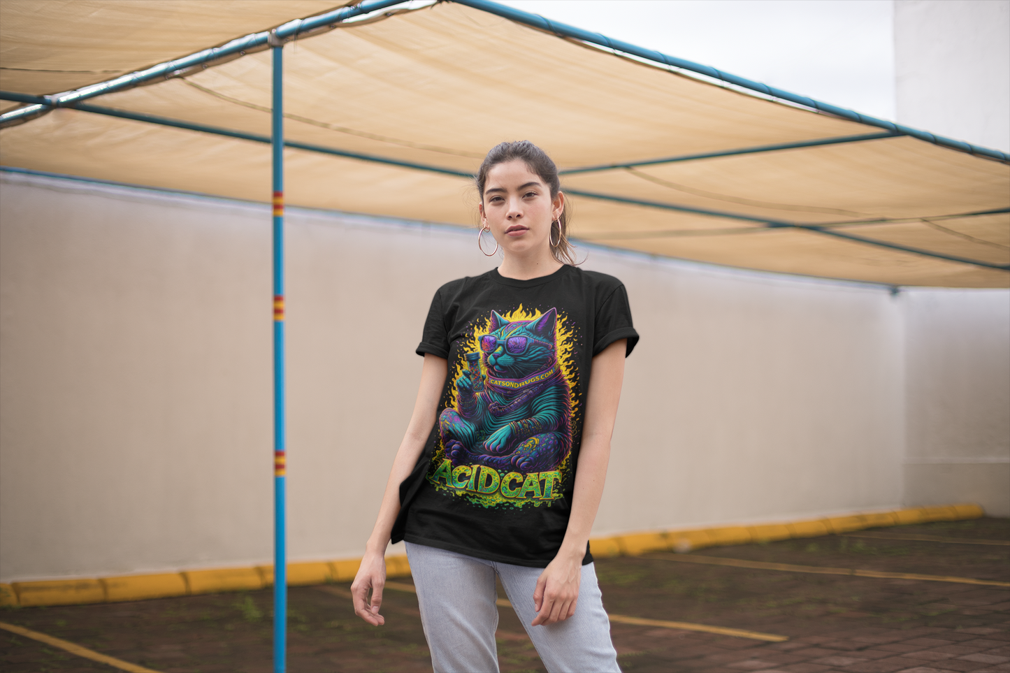 Acid Cat | Rave T-Shirt | Ecstasy Edition