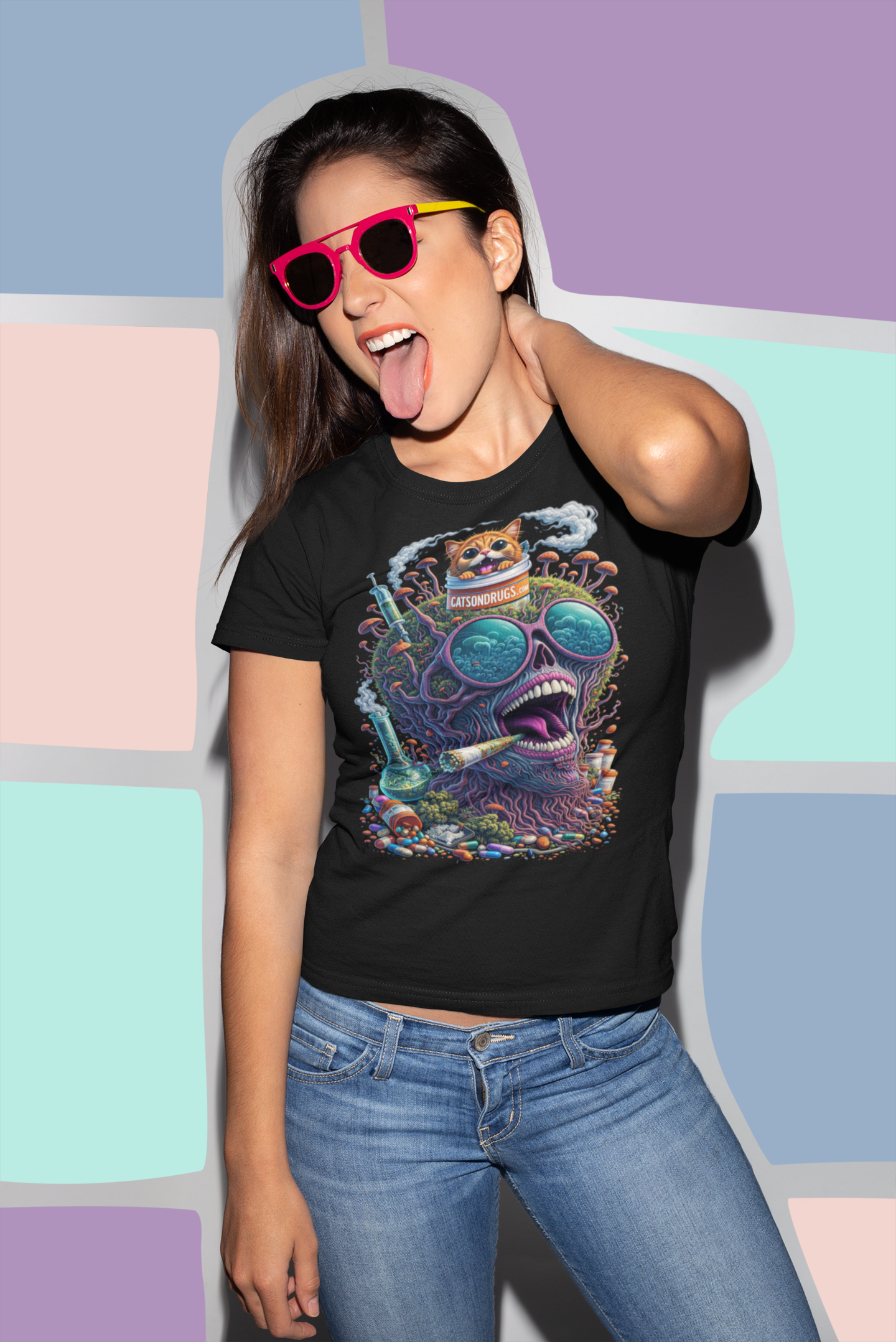 Trippy Mushroom Guy | Psychedelic T-Shirt | Ecstasy Edition
