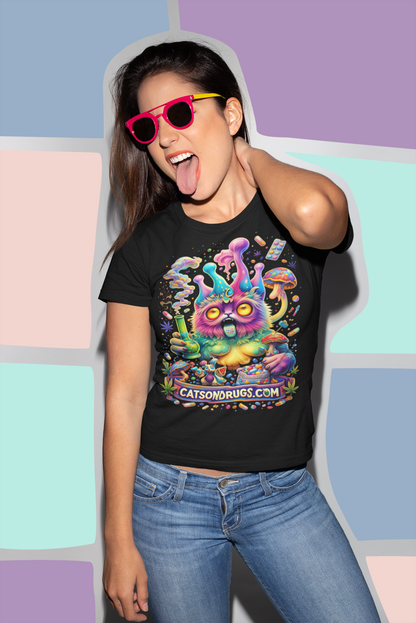 Trippy Cat | Psychedelic T-Shirt | Ecstasy Edition