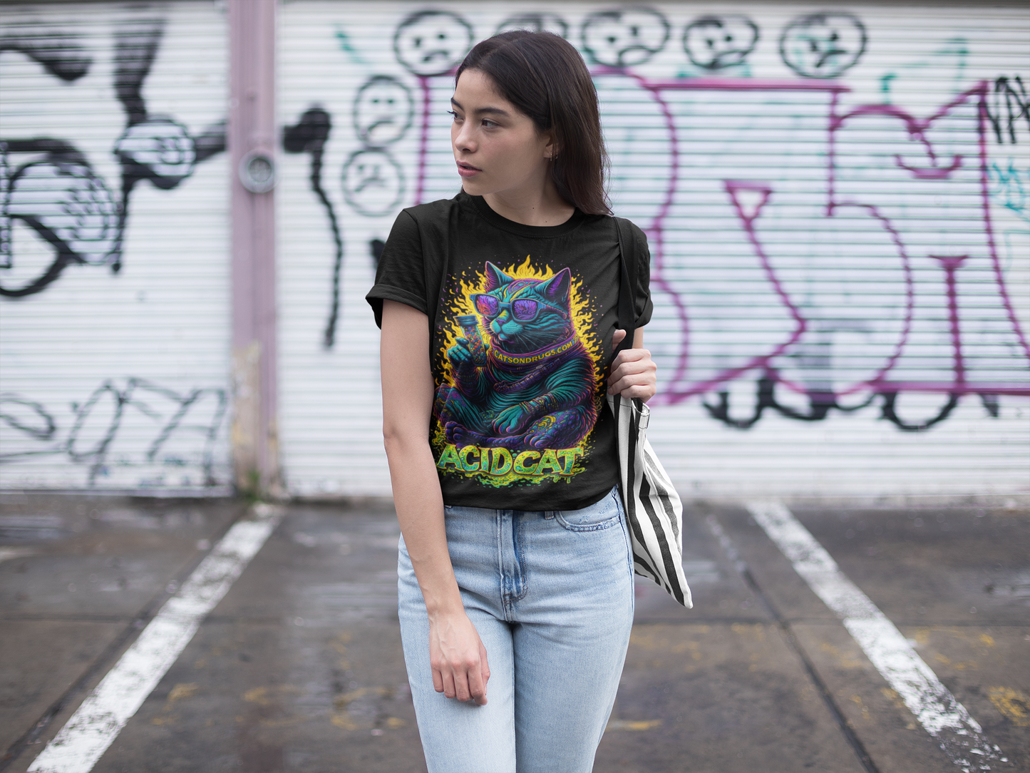 Acid Cat | Rave T-Shirt | Ecstasy Edition