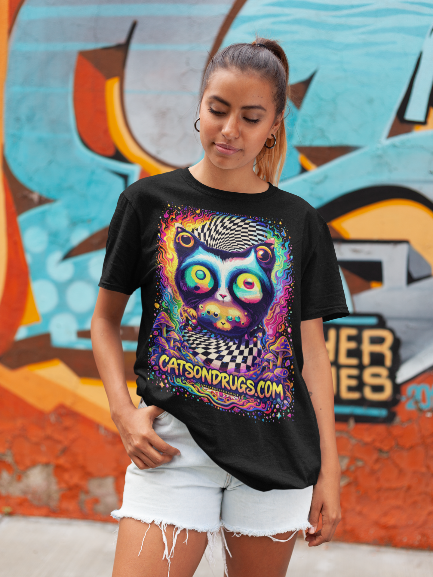 Psychedelic T-Shirt | Magic Cat Food