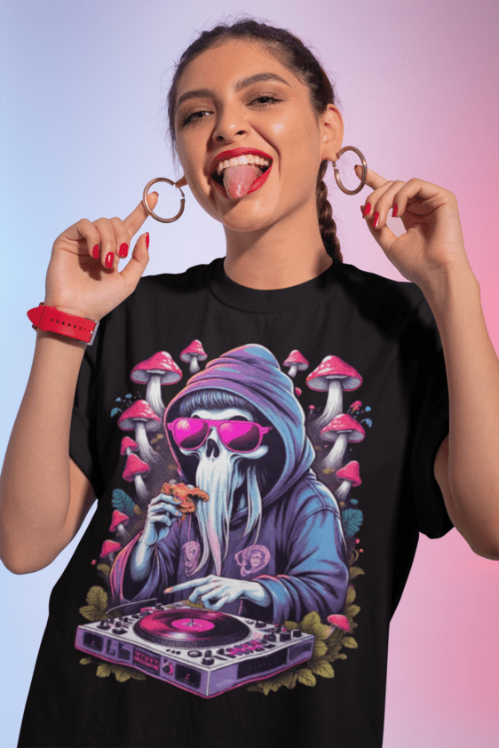 EDM T-Shirt | Psychedelic DJ Ghost | Ecstasy Edition