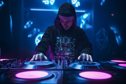 Diamond Techno Cat | Rave Hoodie