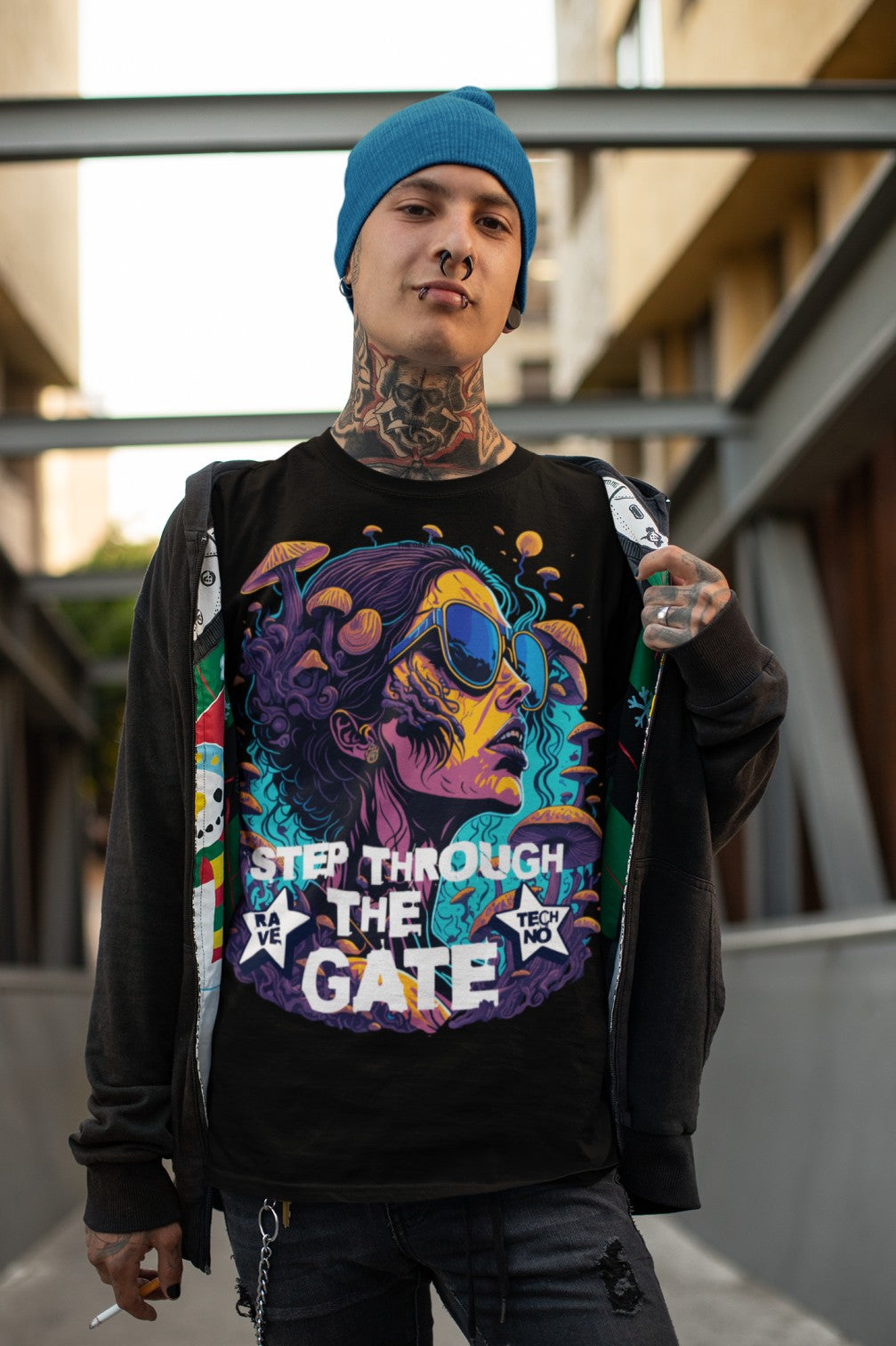 Techno T-Shirt | Step through the Gate | Ecstasy Edition