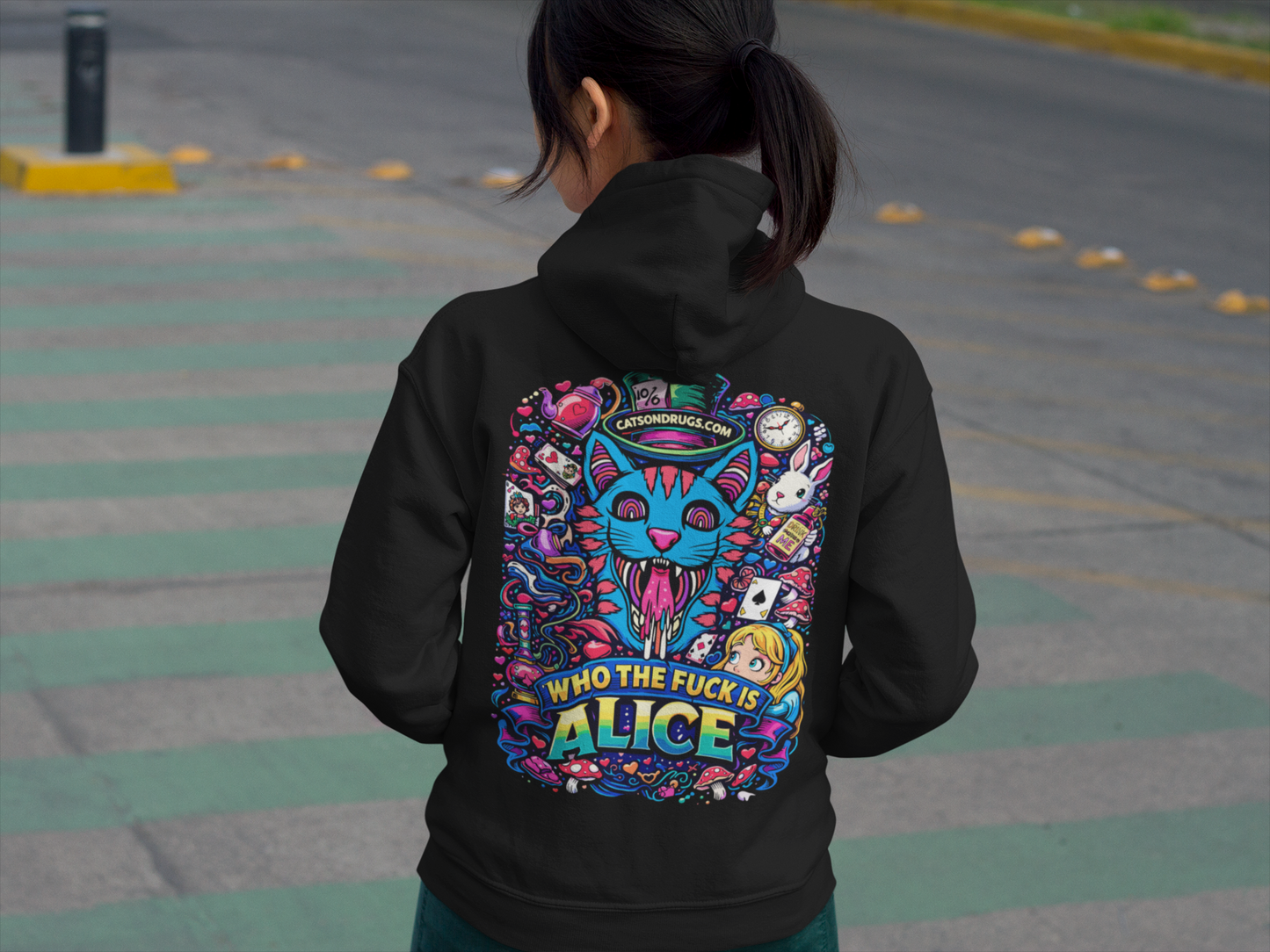 Trippy Hoodie | Who the Fuck is Alice