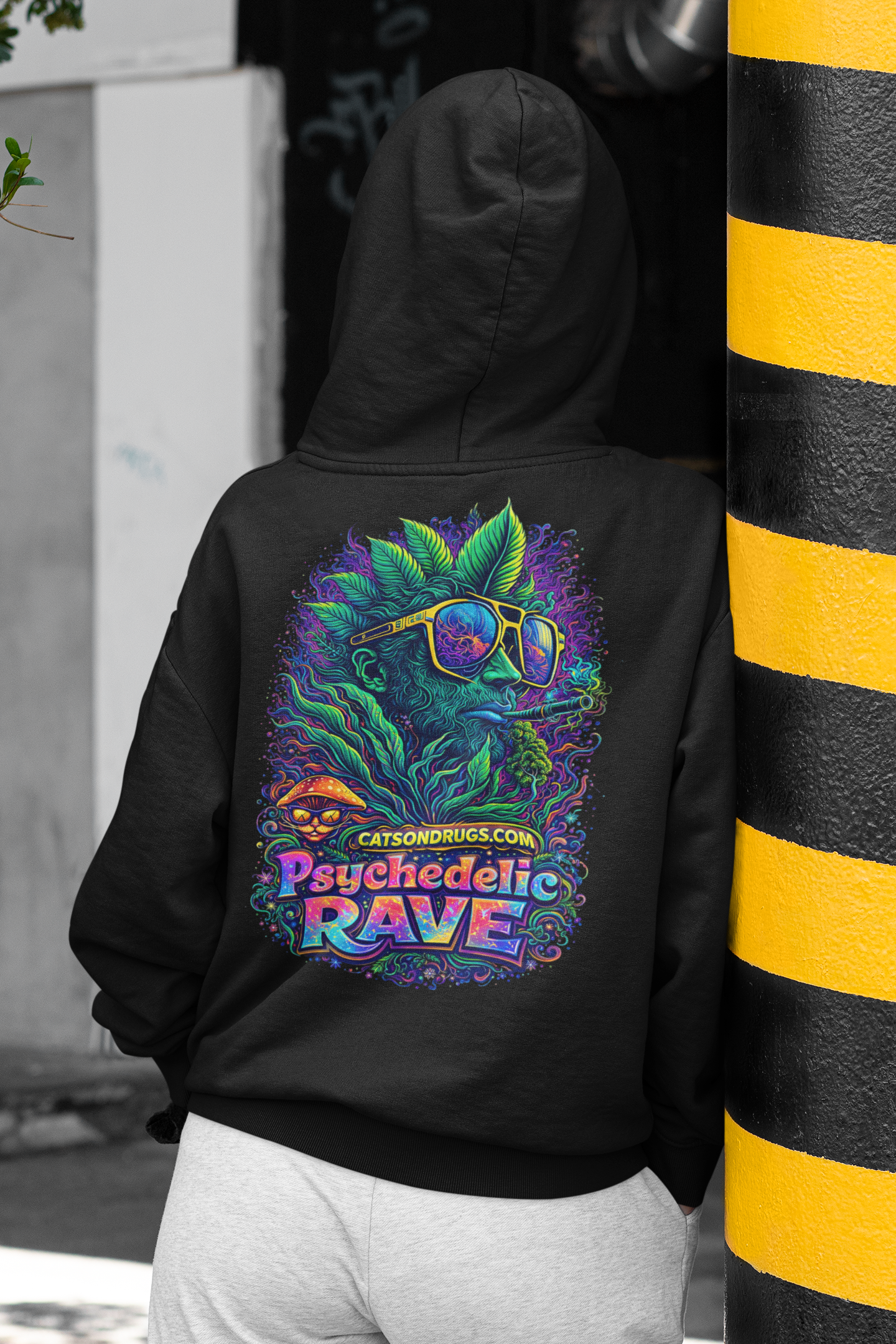 Trippy Hoodie | Psychedelic Rave Organism