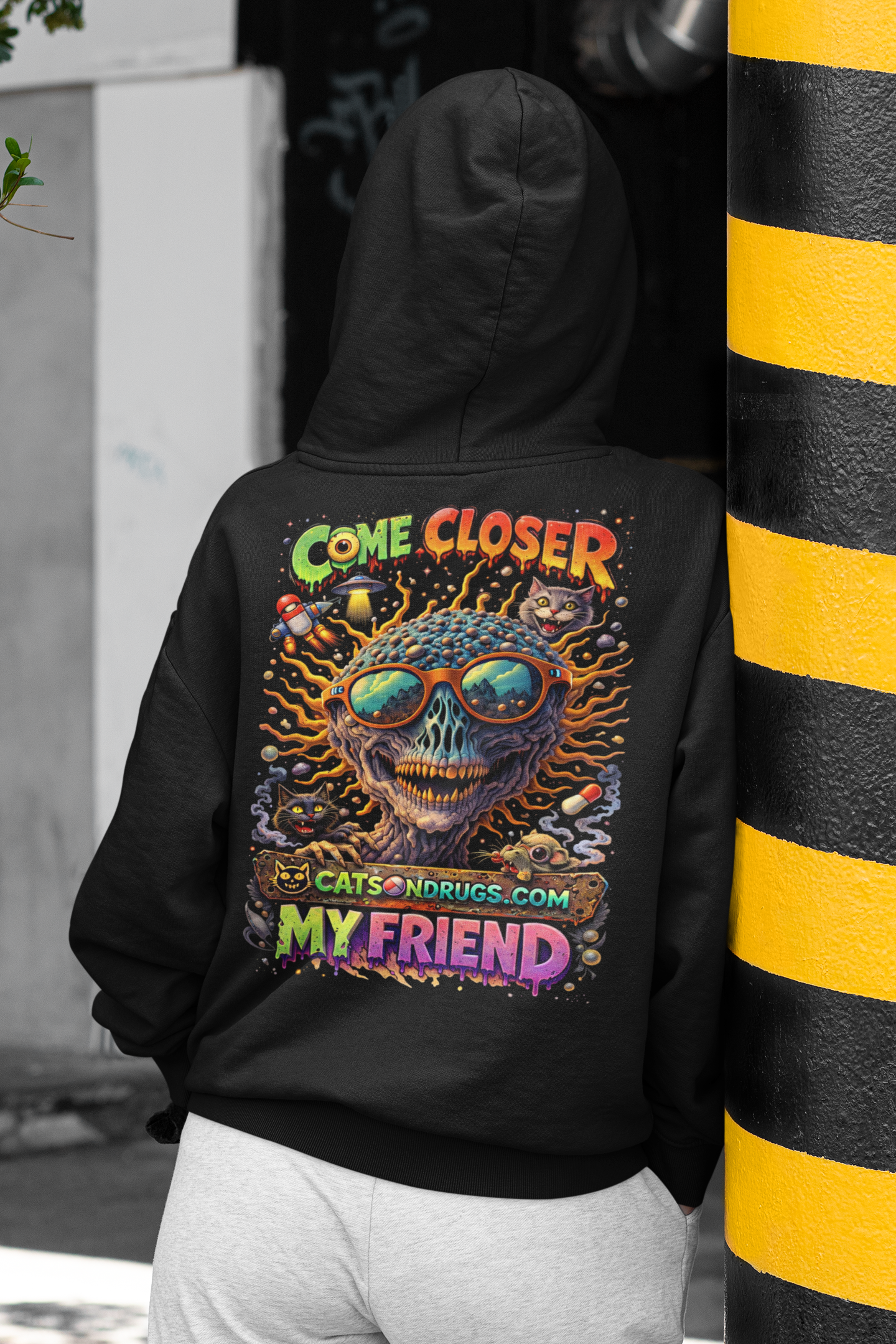 Psychedelic Hoodie | Come Closer My Friend