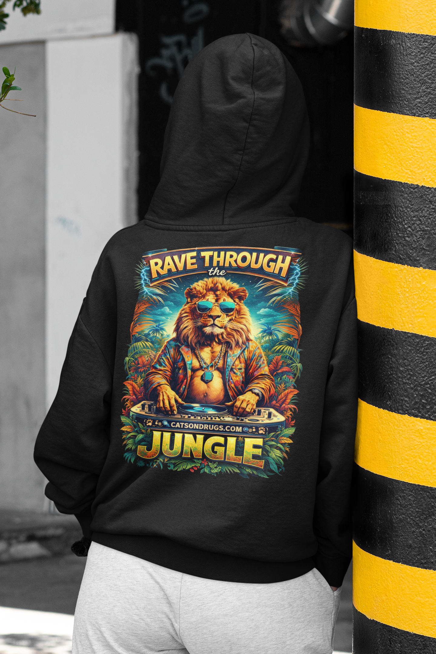 Trippy Hoodie | Psychedelic Rave Organism