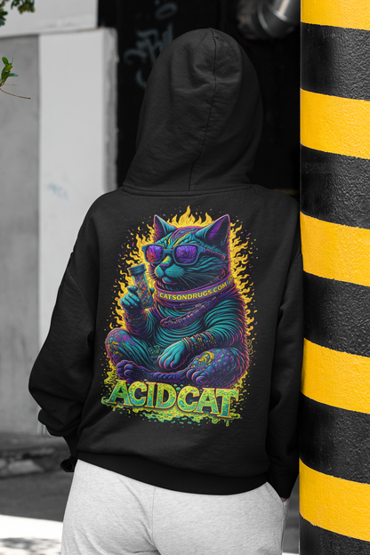 Acid Hoodie | Psychedelic Acid Cat