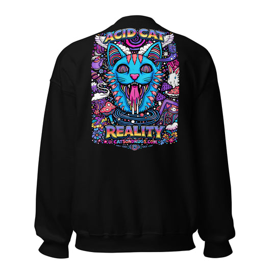 neon rave graphic sweatshirt