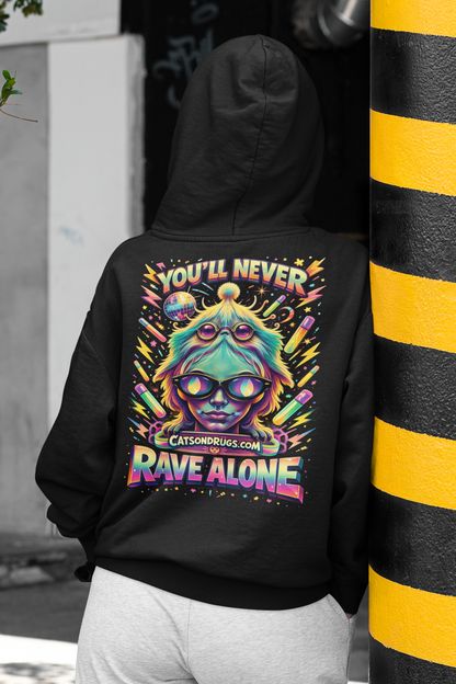 neon rave hoodie