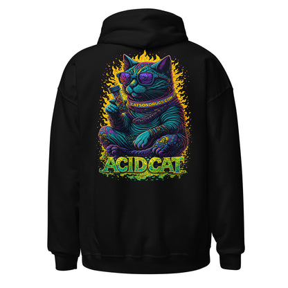 neon techno hoodie
