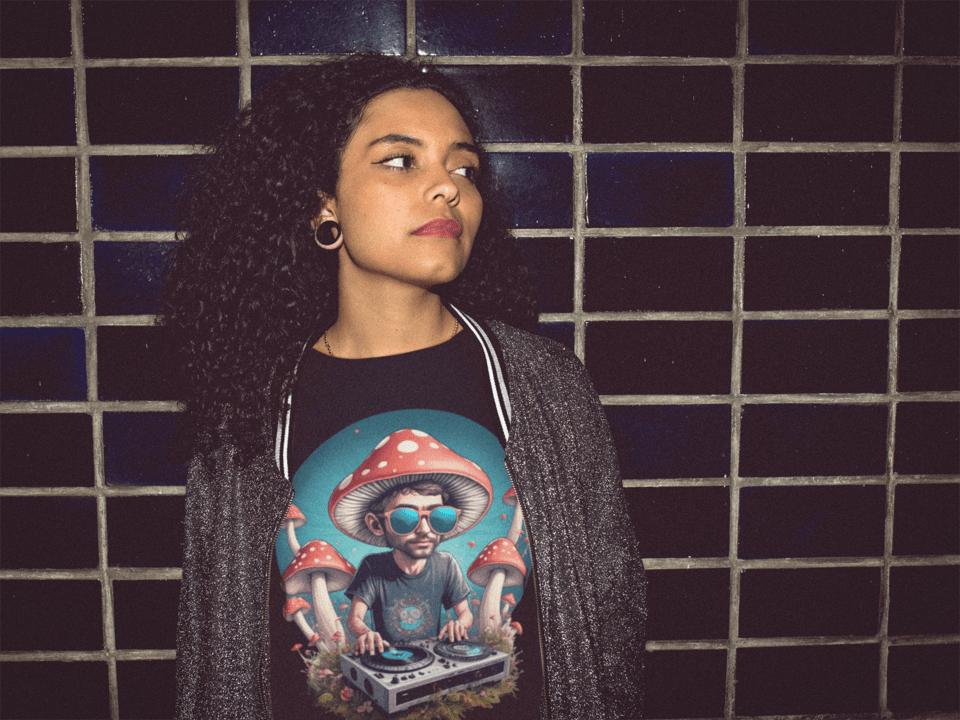Psychedelic T-Shirt | Mushroom DJ | Ecstasy Edition