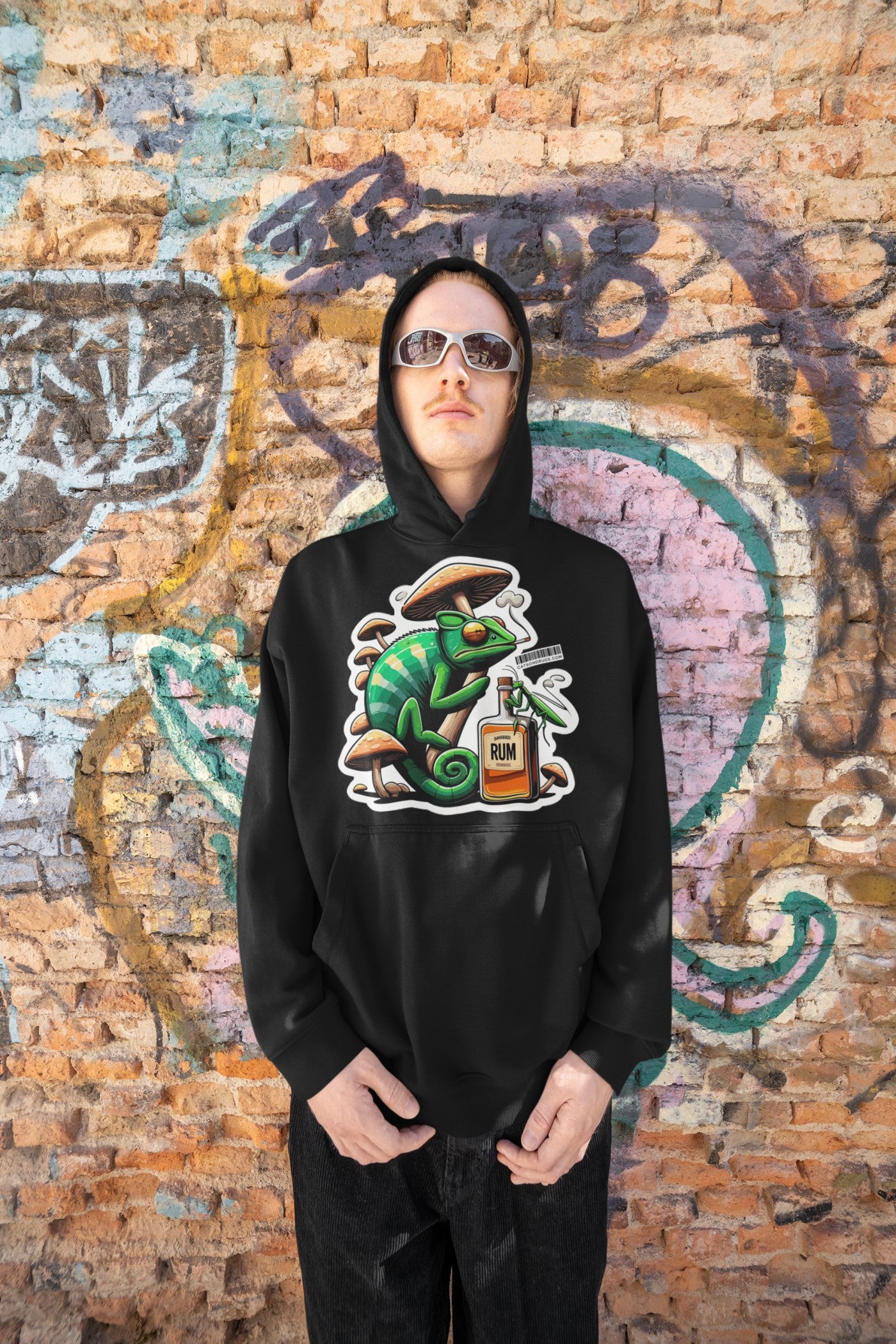 Psychedelic Chameleon | Sudadera Trippy