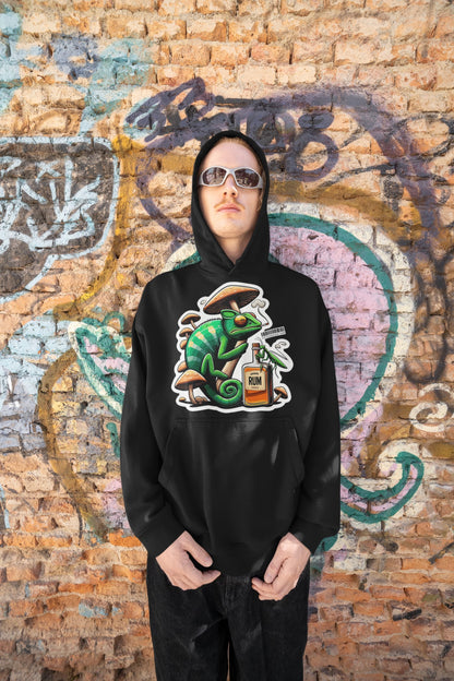Psychedelic Chameleon | Sudadera Trippy