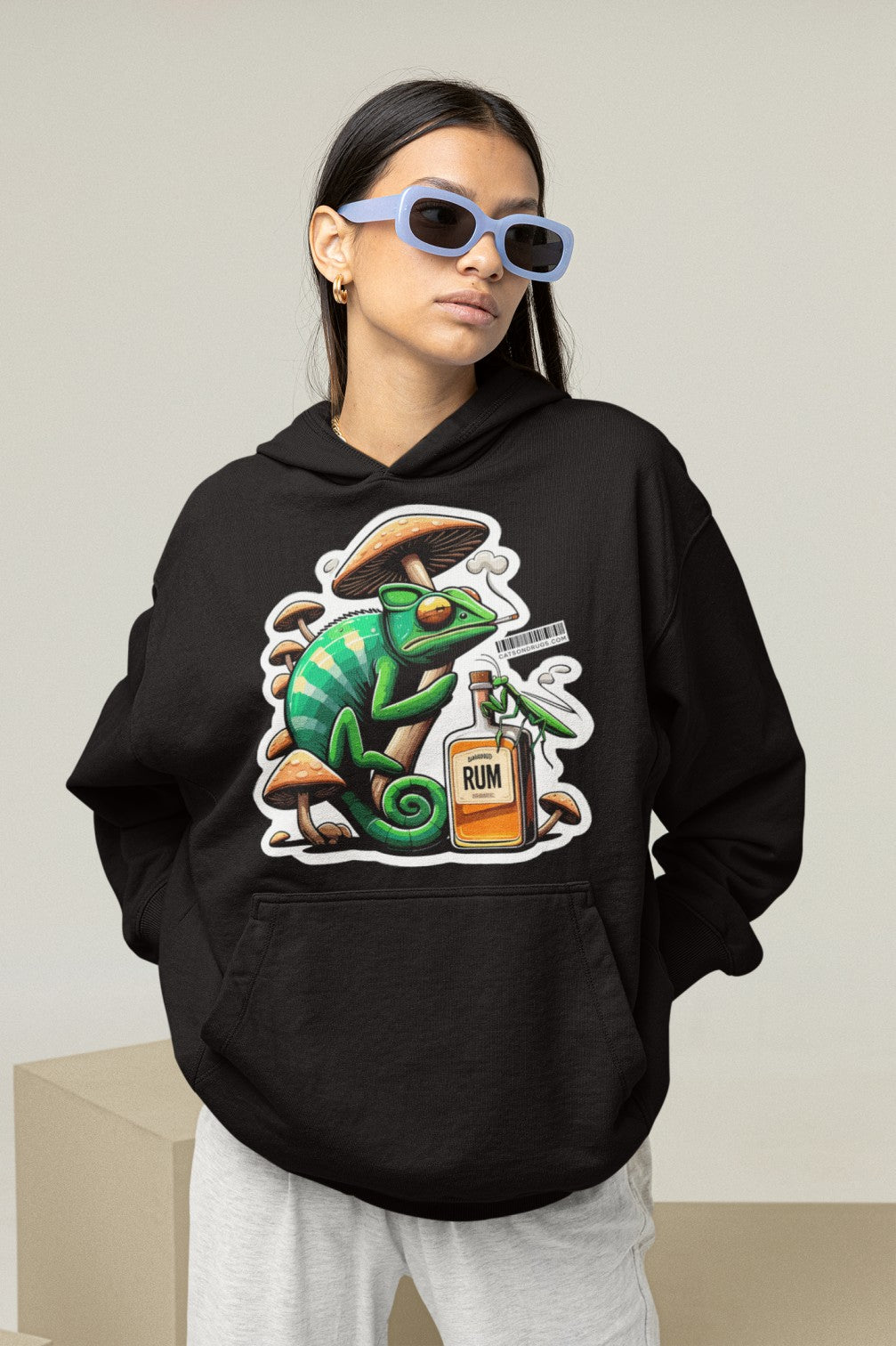 Psychedelic Chameleon | Sudadera Trippy
