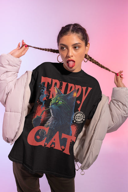 Trippy Cat | Psychedelic T-Shirt
