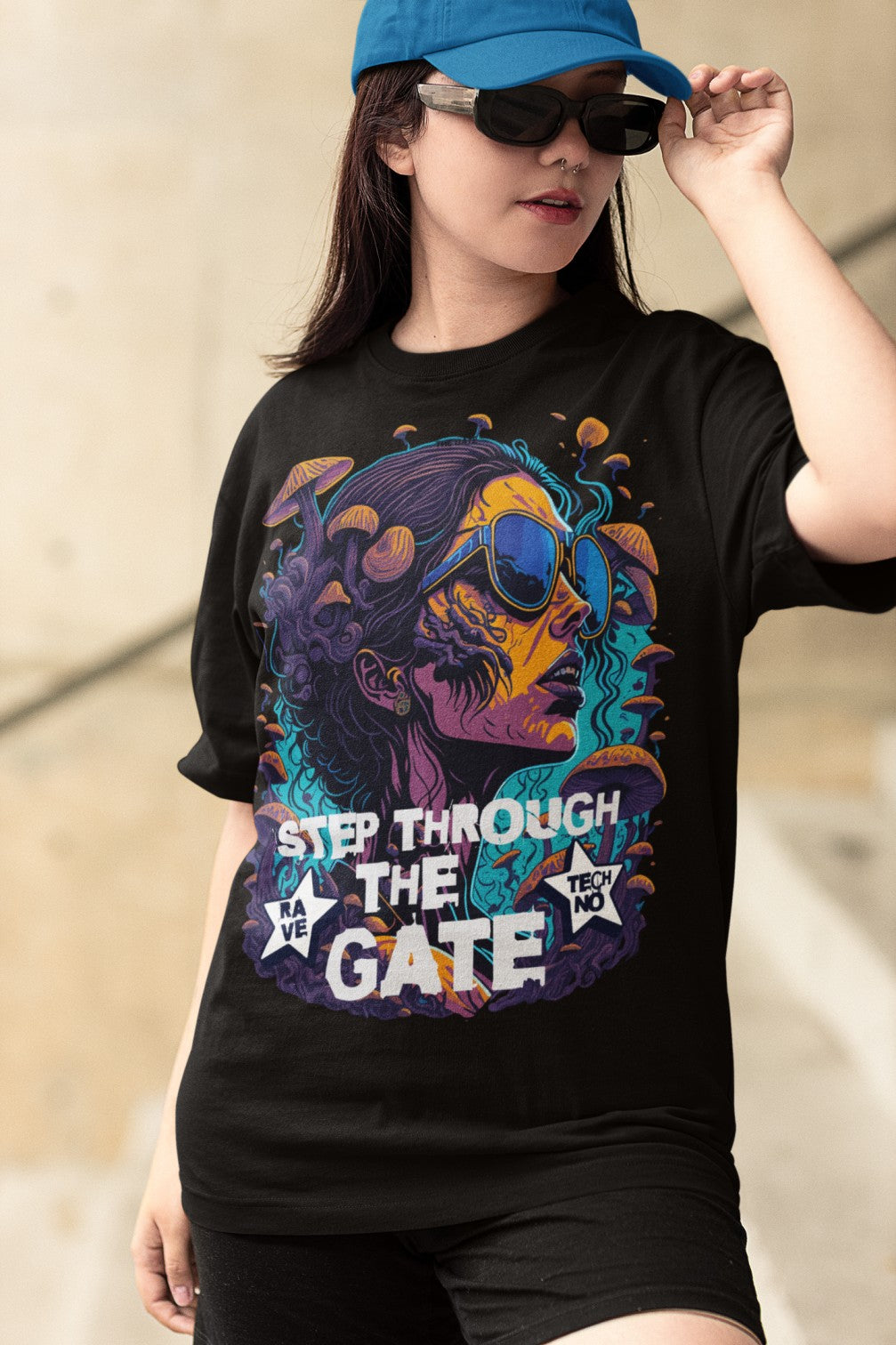 Techno T-Shirt | Step through the Gate | Ecstasy Edition