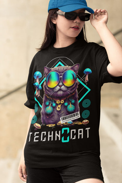 Diamond Techno Cat | Techno T-Shirt