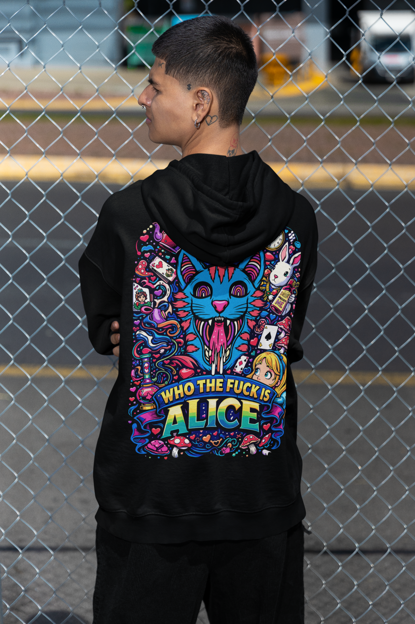 psychedelic alice in wonderland illustration