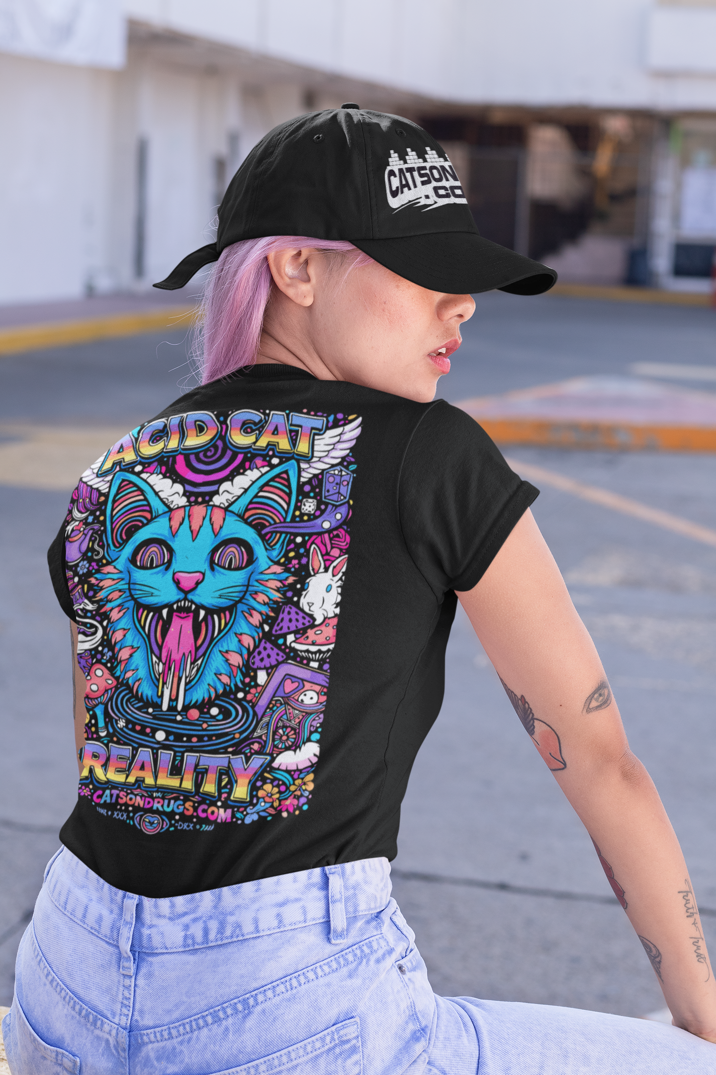 psychedelic festival clothing store