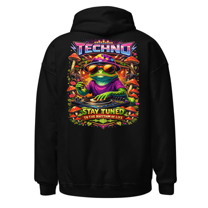psychedelic fractal rave festival hoodie