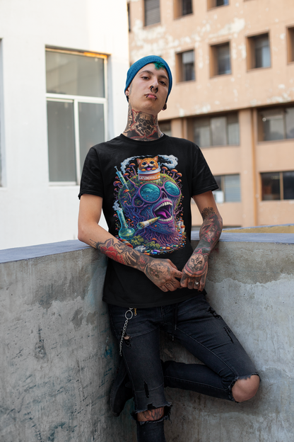psychedelic fungi graphic tee