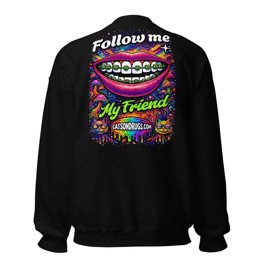 psychedelic graphic sweatshirt