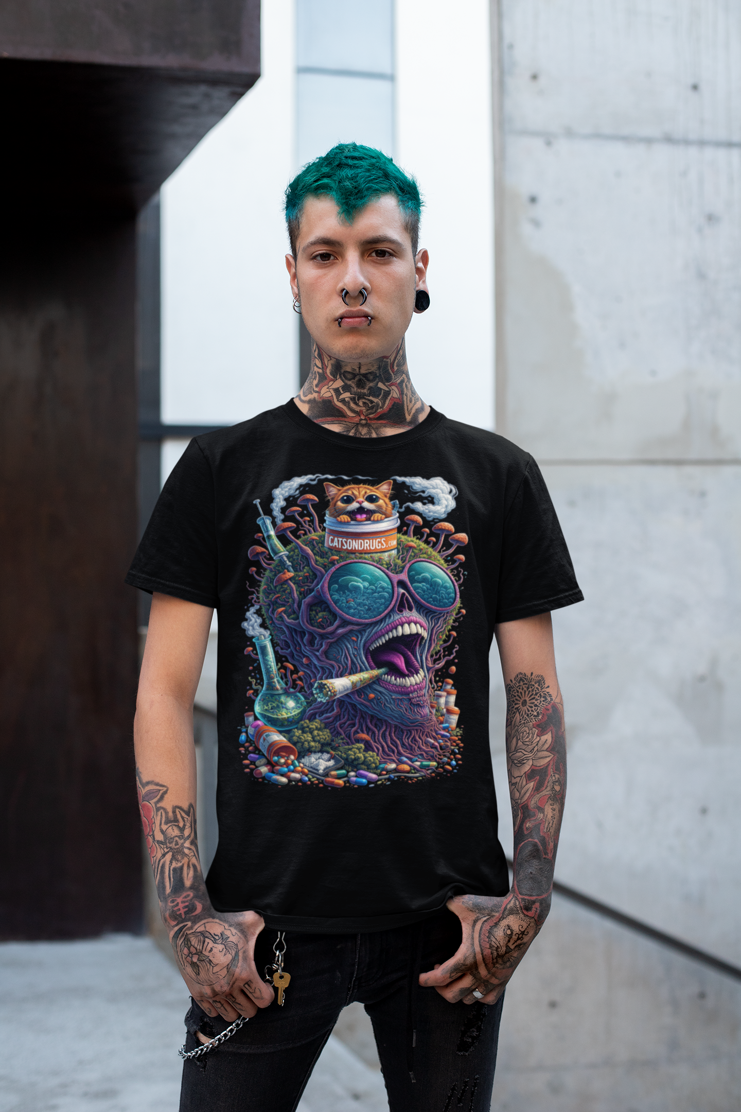 psychedelic meme shirt