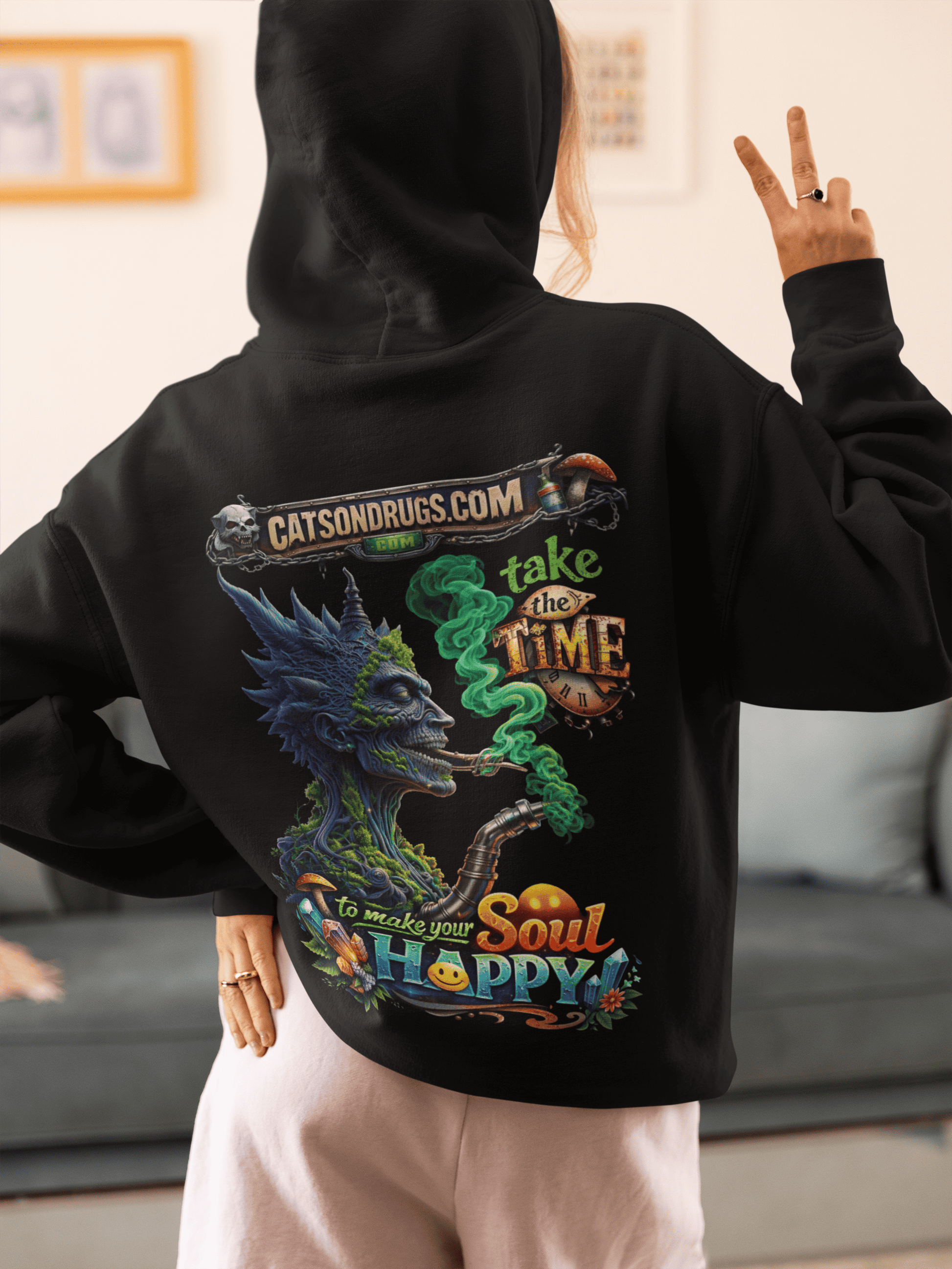 psychedelic rave outfit hoodie