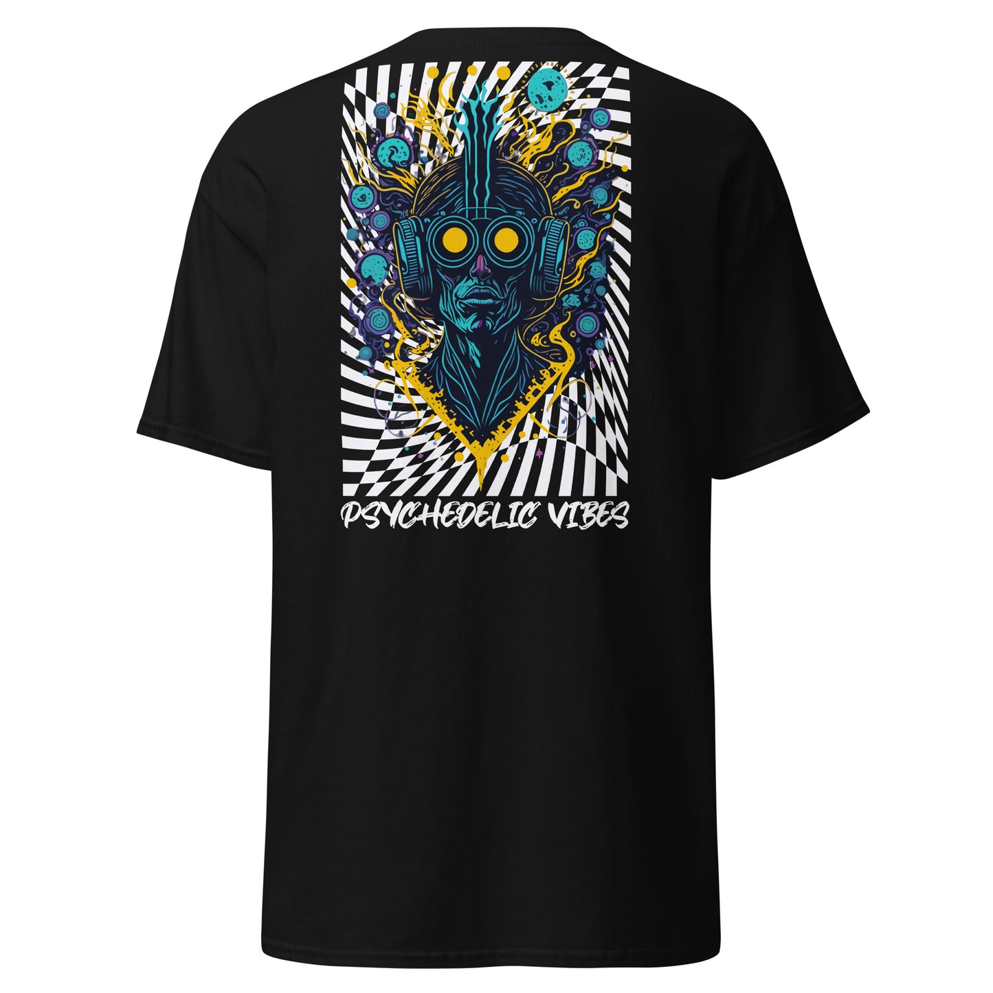 psychedelic tee with vibrant colors