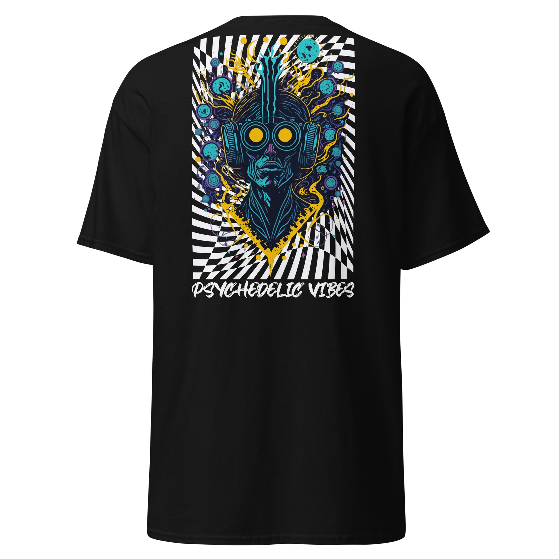 psychedelic tee with vibrant colors