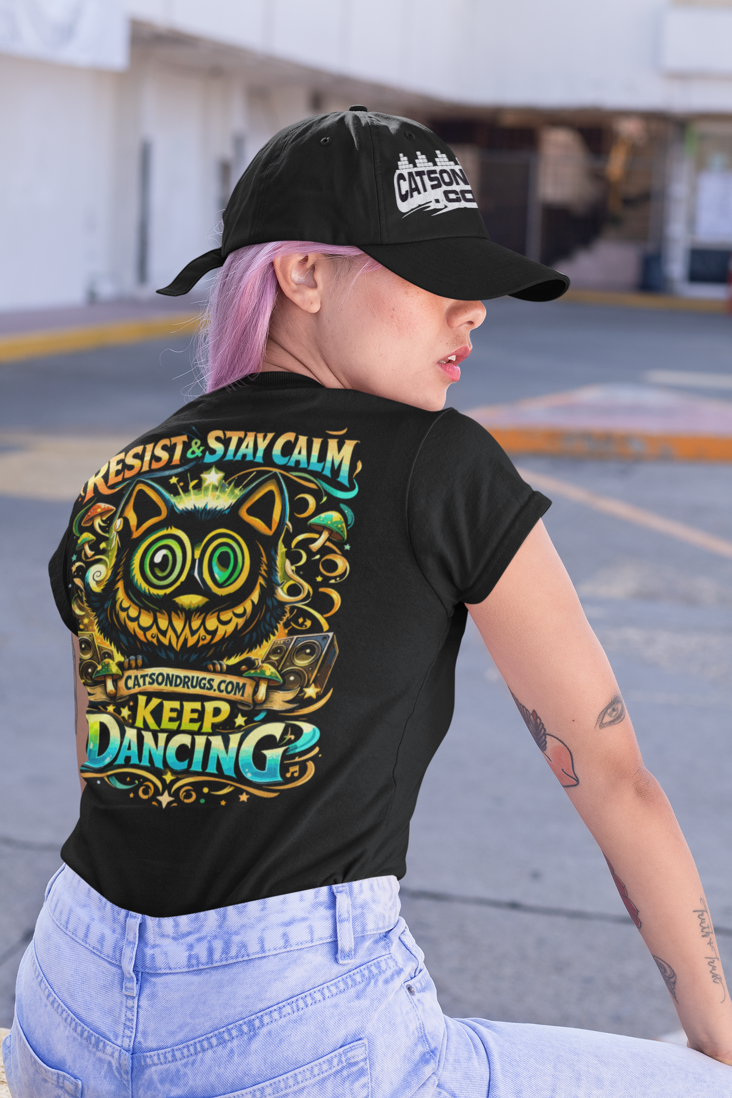 psychedelic visual art t shirt