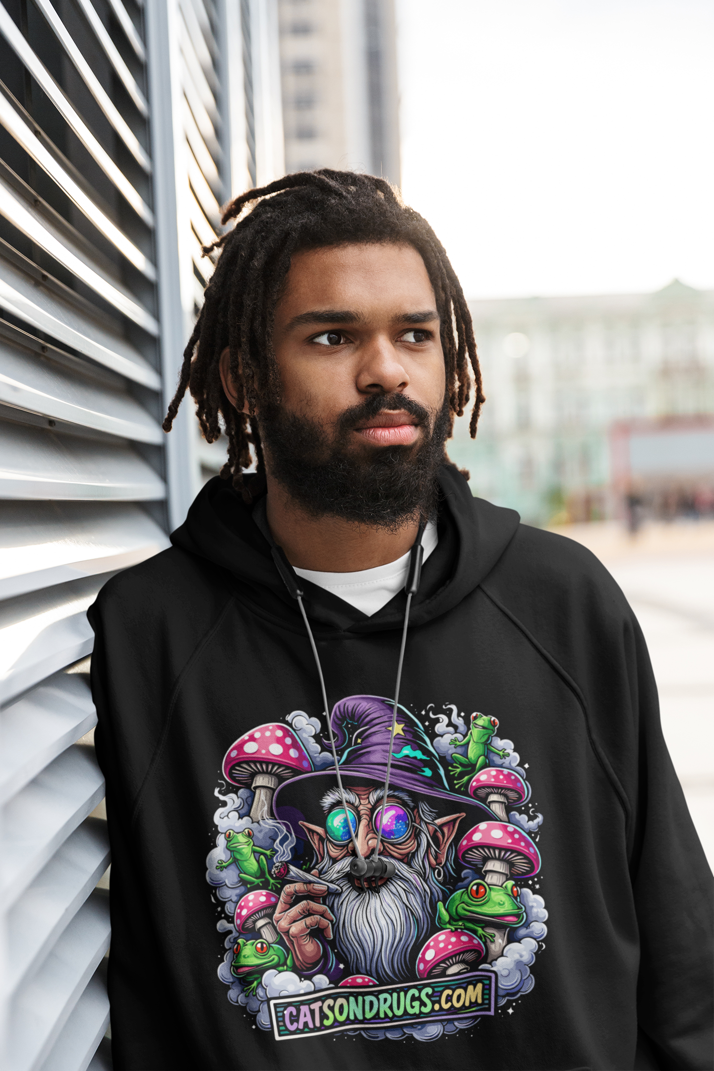 Trippy & Groovy Wizard | Psychedelic Hoodie