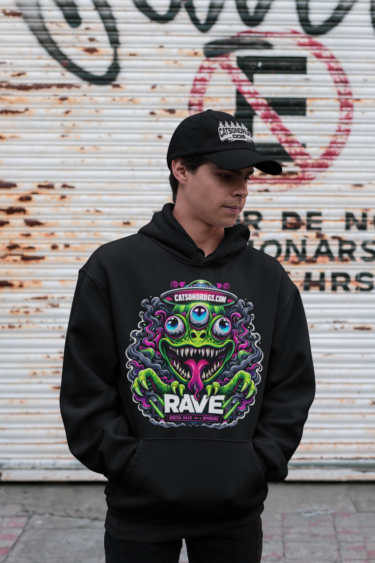 Club Night Frog | Rave Hoodie