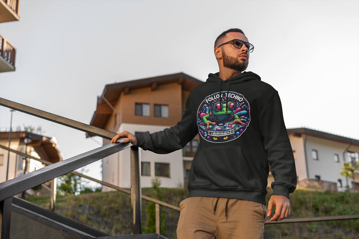 Club Night Frog | Rave Hoodie