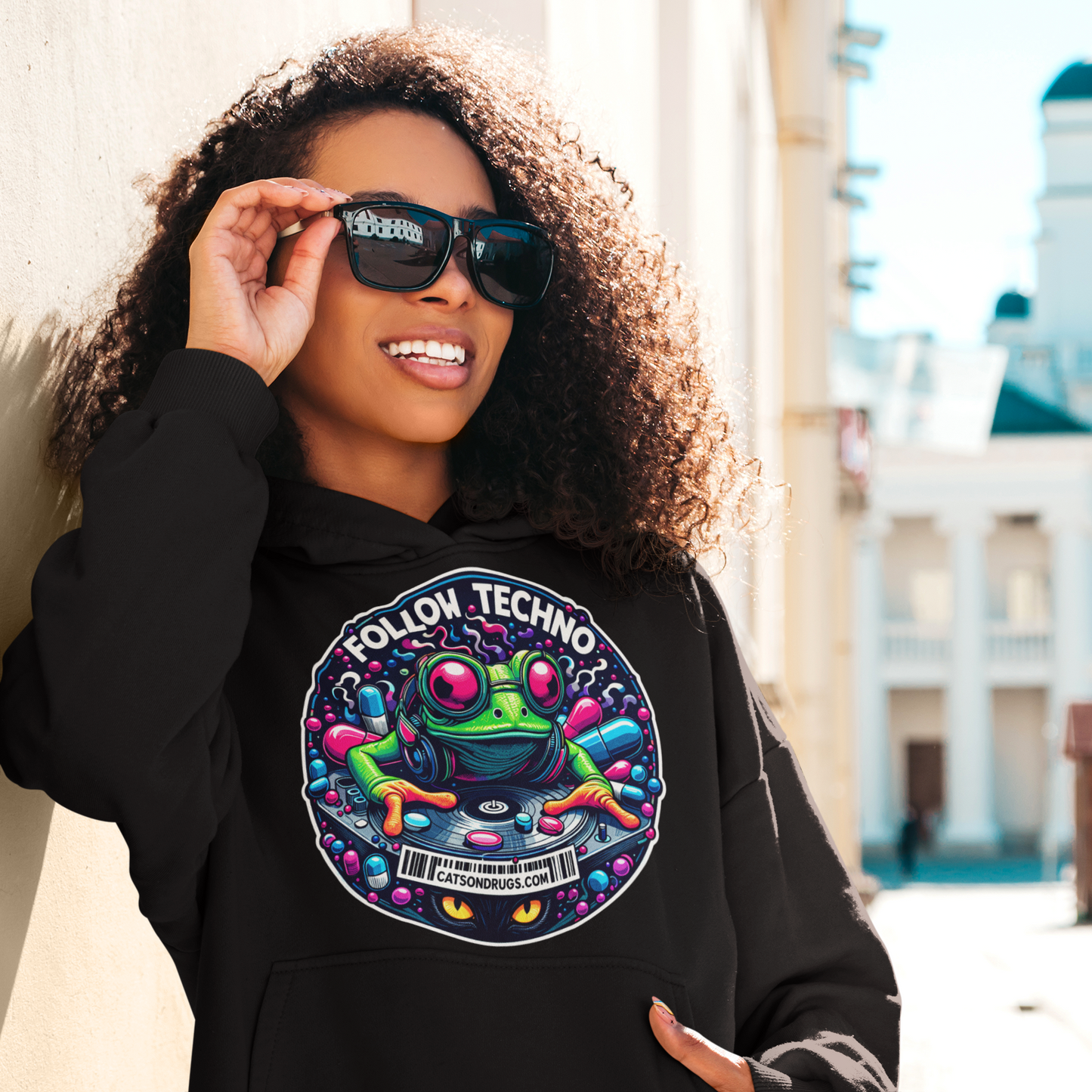 Club Night Frog | Rave Hoodie