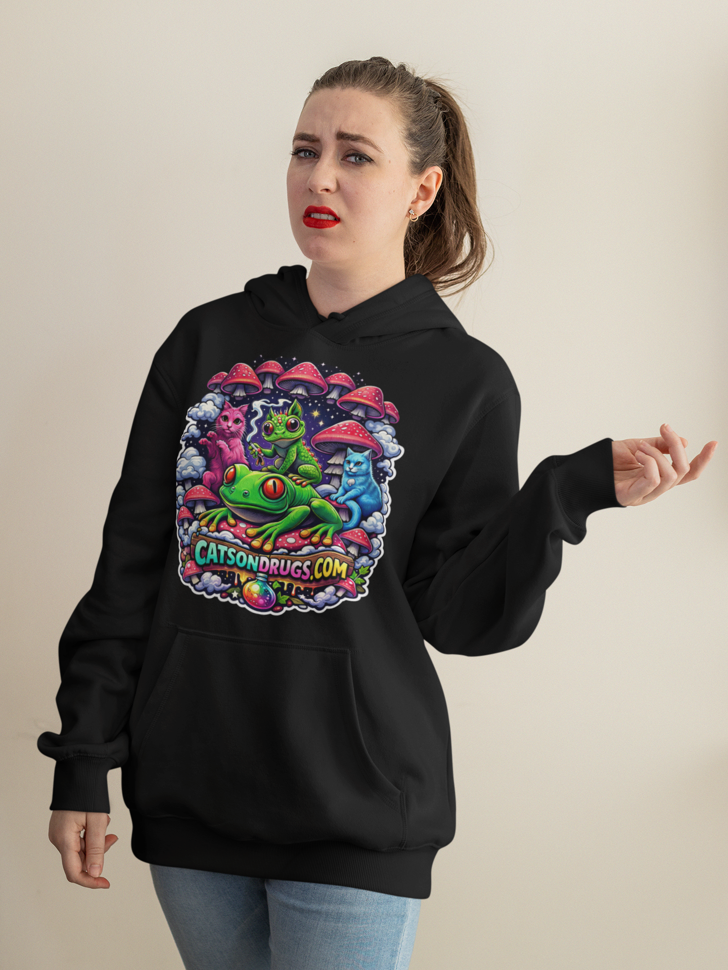 Streetwear Fashion | Catsondrugs Hoodie