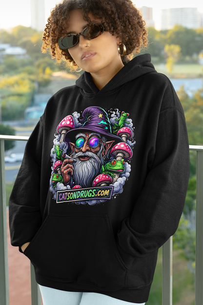 Trippy & Groovy Wizard | Psychedelic Hoodie