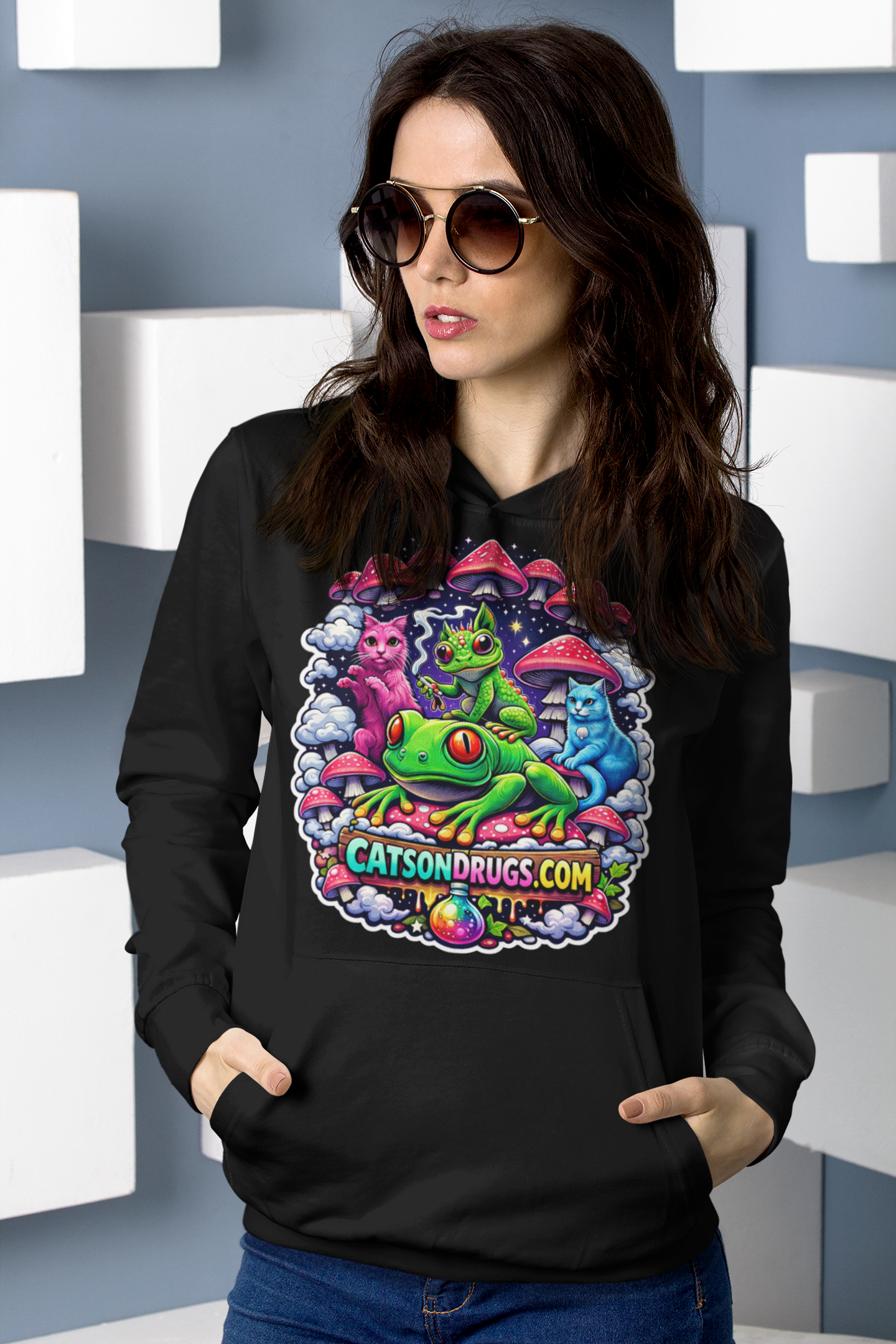 Streetwear Fashion | Catsondrugs Hoodie