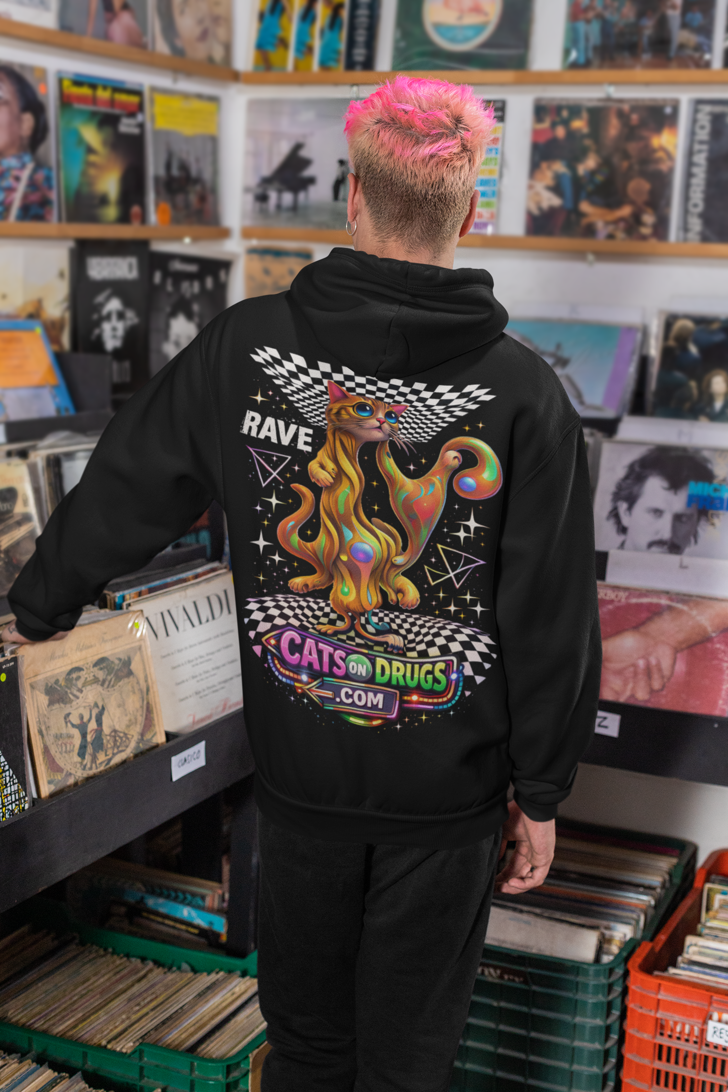 rave aesthetic streetwear hoodie